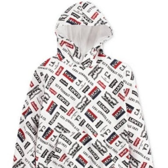 Levis Boys Fleece Logo Hoodie, Size M (6) - Picture 1 of 1